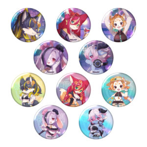 【BOX】Bunnimals in night pool　トレーディングオーロラ缶バッジ