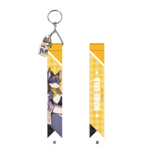 Bunnimals in night pool　チャーム付きリボンストラップ　マリー・ゴールド